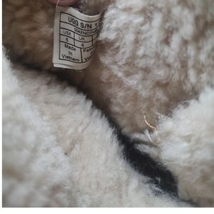 UGG Gita Chestnut Suede Ribbon Bow Ankle Boots Womens Size 6 1018517